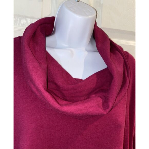 Lands End Cowl Neck Ladies Cozy Sweatshirt Stretch Pullover Size XL 18-20 - Picture 2 of 9